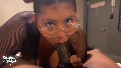 Big cock amateur brunette fucks her partner in the kitchen