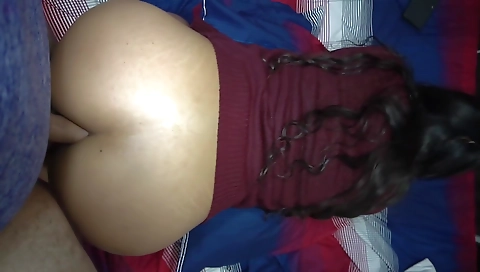 A mature brunette and a young ebony teen in the car