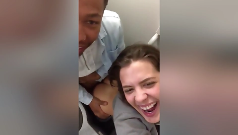 Brunette amateur with a long and thin cock in the bathroom