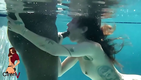 Submarine porn for amateur man with a tattoo on him