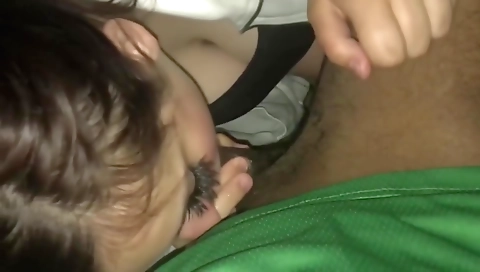 Blonde teen with a big ass and deep throat has fun with a black cock