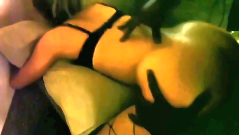 Brunette with sexy clothes receives a big black cock