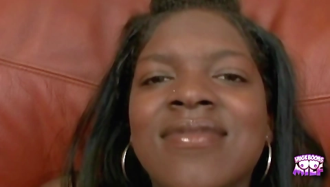 Amateur interracial video with a blonde and a black man