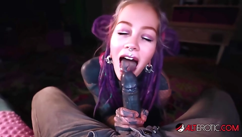 Blonde gets fucked in the car in an interracial sex scene