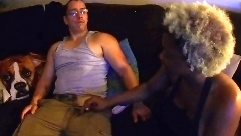 This big fat ebony lady gives a facial and gets a deepthroat