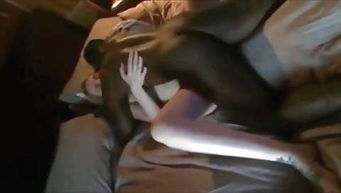 Blonde with a big natural booty getting banged by a big cock